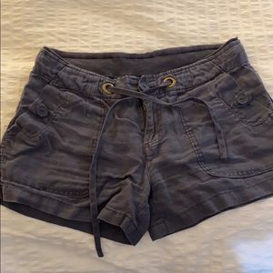 Willi Smith Drawstring Linen Shorts